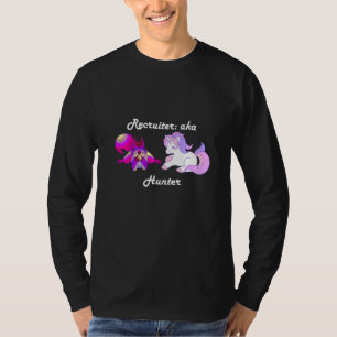 Camiseta Recrutador Caçador de Unicórnio Esquilo Roxo