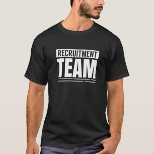 Camiseta Recrutador De Cabeçalho Da Equipe De Recrutamento