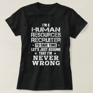 Camiseta Recrutador de Recursos Humanos