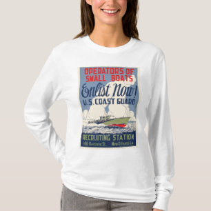 Camiseta Recrute agora! E.U. Guarda costeira