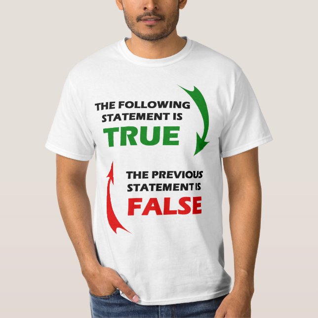 Camiseta Rectifique e declarações falsas (Frente)