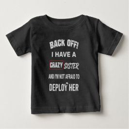 Camiseta Recuar Eu Tenho Aviso de Irmã Louca