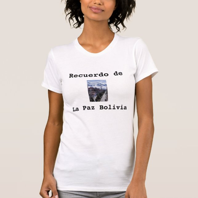 Camiseta Recuerdo de La Paz Bolivia (Frente)