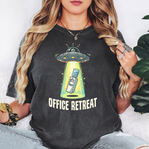 Camiseta Recuo Divertido do Escritório Ufo Cooler de Água