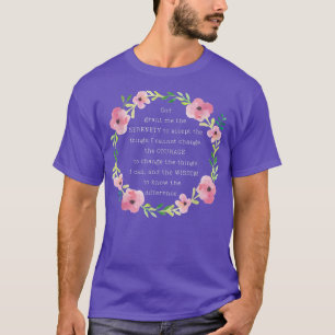 Camiseta Recuperação Cristã Oração Deus Me Conceda Serenita