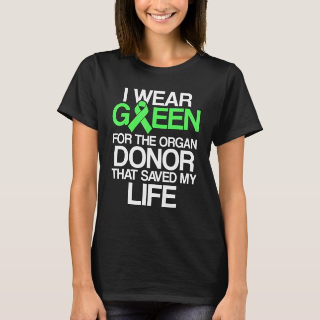 Camiseta Recuperação de Cirurgia de Doadores de Transplante (Frente)