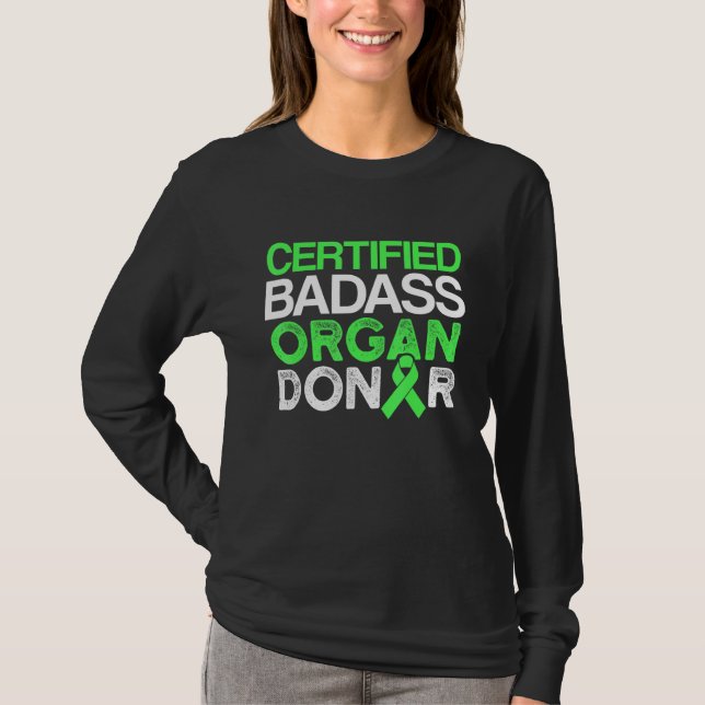 Camiseta Recuperação de Cirurgia de Doadores de Transplante (Frente)