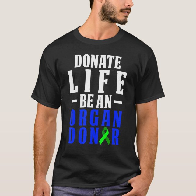 Camiseta Recuperação de Cirurgia de Doadores de Transplante (Frente)