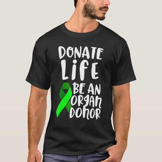 Camiseta Recuperação de Cirurgia de Doadores de Transplante (Frente)