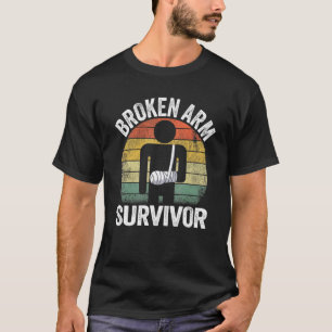 Camiseta Recuperação de Sobrevivência de Braço Quebrado Mão