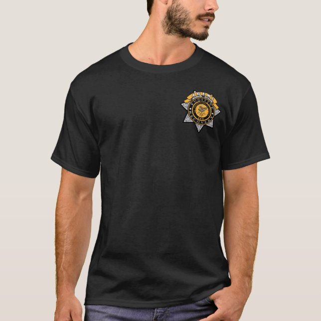 Camiseta Recuperação do fugitivo do agente (Frente)