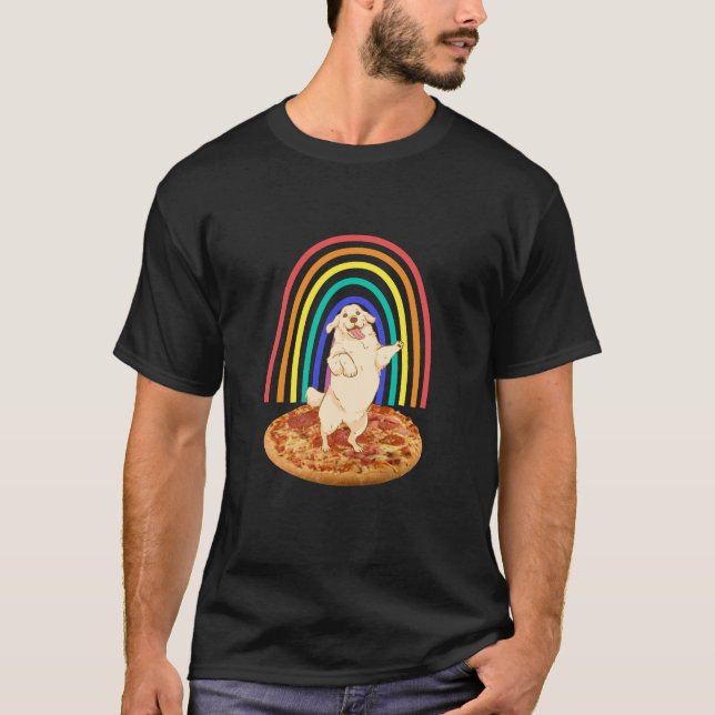 Camiseta recuperador de ouros na pizza (Frente)