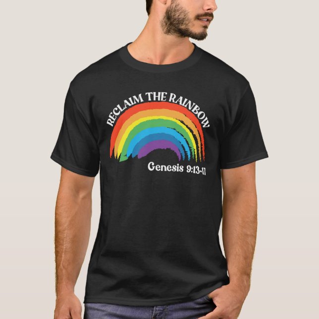 Camiseta Recuperar O Arco-Íris Genesis 9:13-17 (Frente)