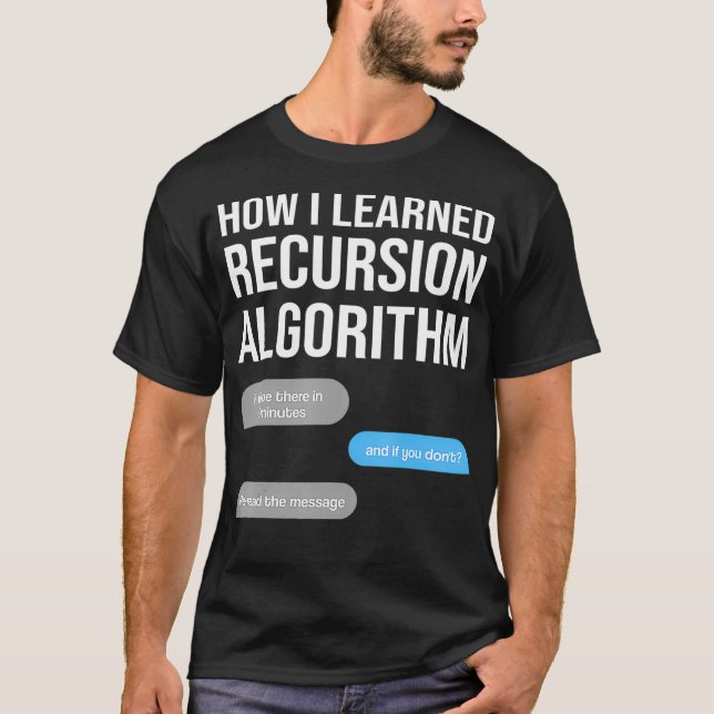 Camiseta recursion algorithm Data Science Data Scientist St (Frente)