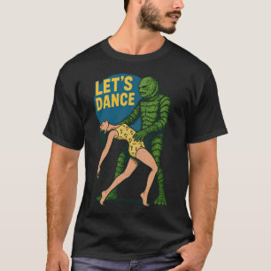 Camiseta Recurso de Criatura Vamos Dançar – Monstro Retro M