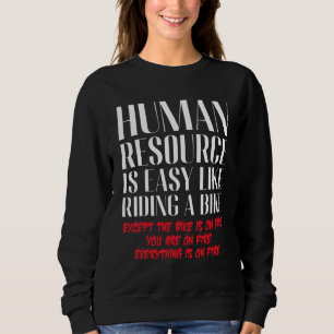 Camiseta Recursos Humanos É Fácil Como Andar De Bicicleta E