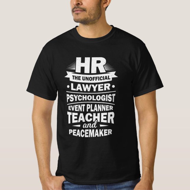 Camiseta Recursos humanos orgulhosos (Frente)