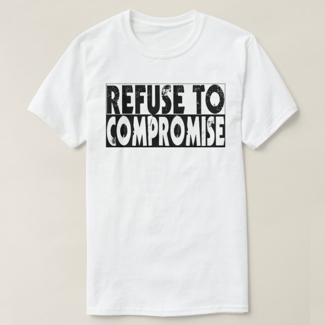 Camiseta Recusa a comprometer (Frente do Design)