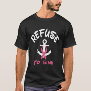 Camiseta Recusar A Sensibilização Do Cancer De Mama K Fita