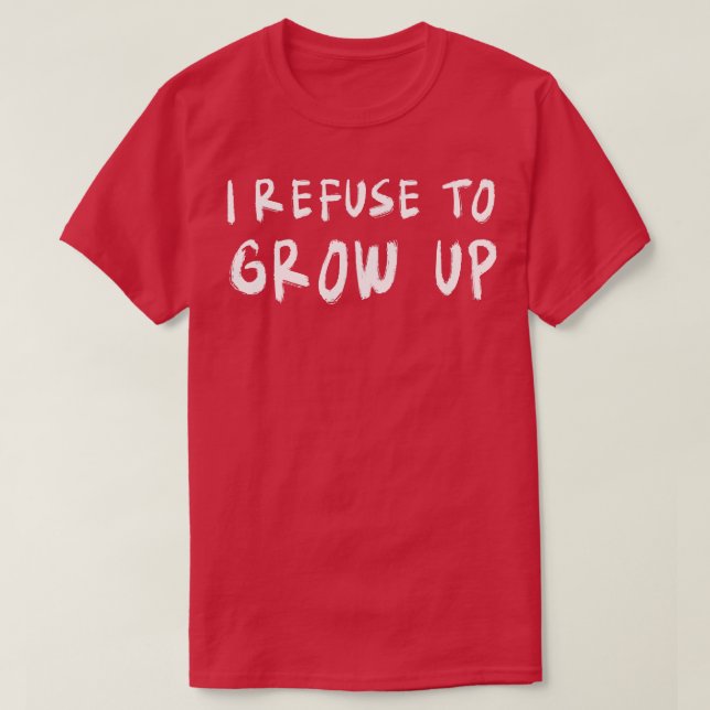 Camiseta Recuso-me a crescer (Frente do Design)