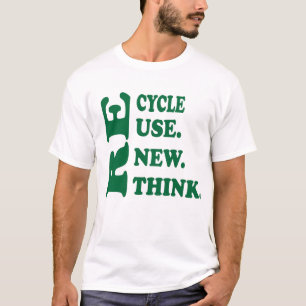 Camiseta Recycl Reuse Repensar Crise Ativismo Ambiental