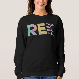 Camiseta Recycle Reuse Renew Rethink Tye Die Environmental 