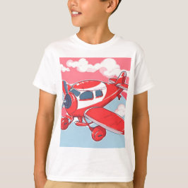 Camiseta Red Airplane Ai art