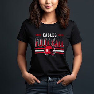 Camiseta Red and Black Women's, Equipe Personalizada de Fut