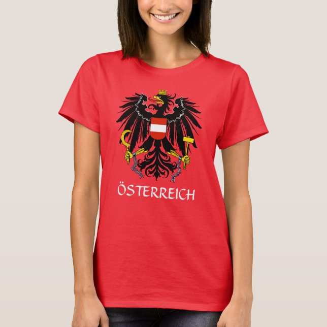 Camiseta Red Austria Casaco de Braços "Österreich" (Frente)