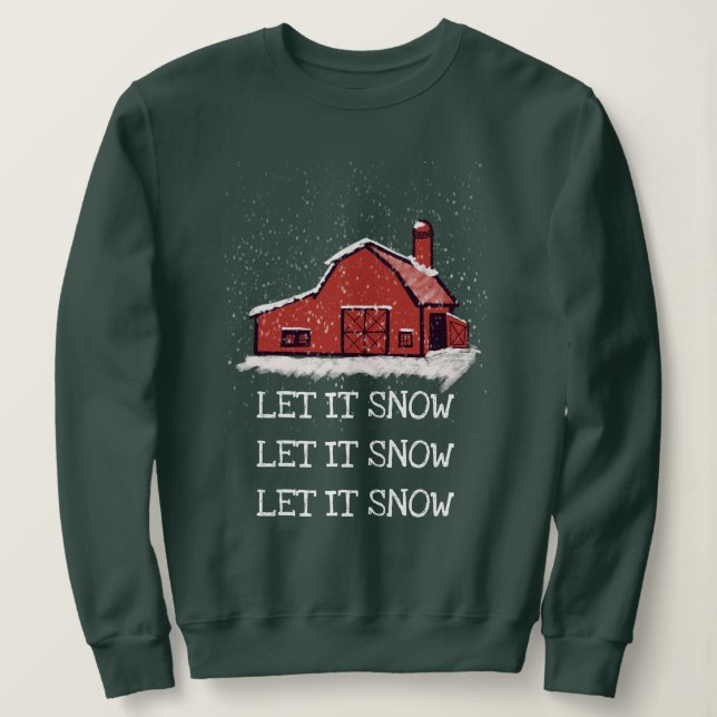 Camiseta Red Barn Country Deixe-A Neve (Frente do Design)