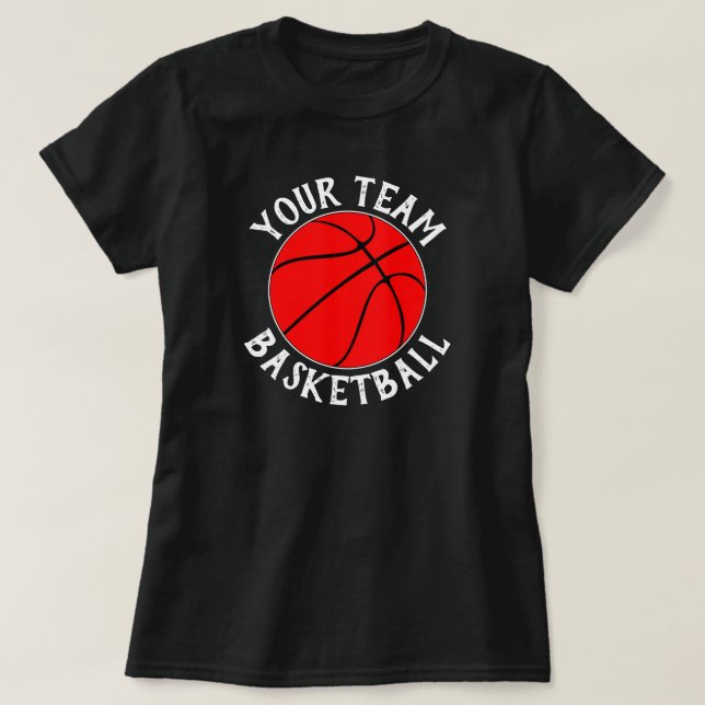 Camiseta Red Basball Team, Player Name & Jersey Number (Frente do Design)