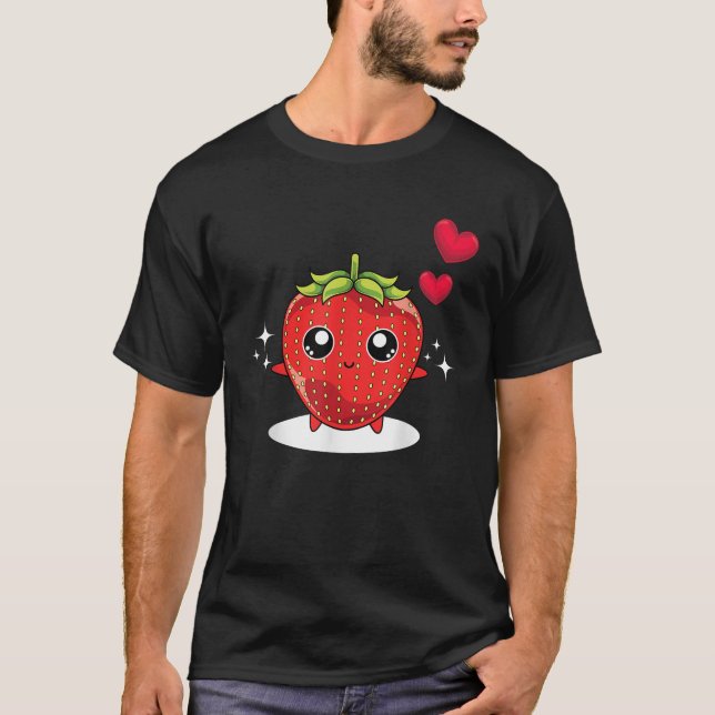 Camiseta Red Berry Summer Comida Strawberry Lover Cute Stra (Frente)