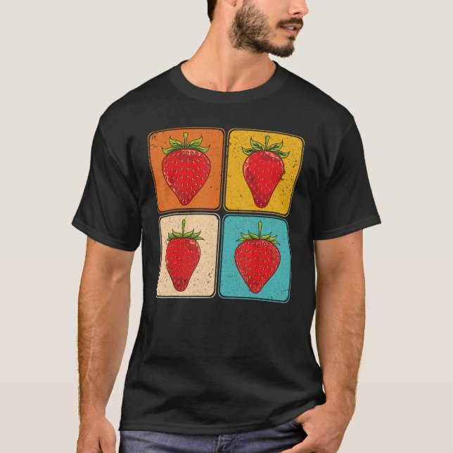 Camiseta Red Berry Summer Fruta Berry Comida Strawberry (Frente)