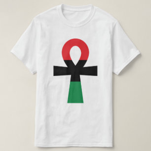Camiseta Red, Black & Green Ankh
