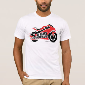 Camiseta Red Black Sport Motorcycle 