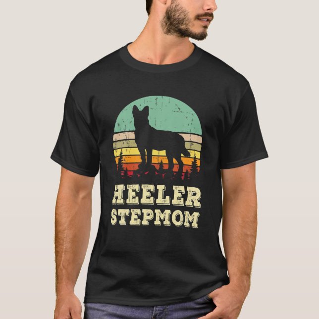 Camiseta Red Blue Heeler Stepman Gift Australiano Battle (Frente)