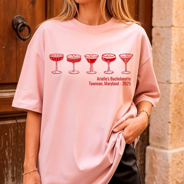 Camiseta Red Bridesmaid Espresso Martini Bachelorette (Criador carregado)
