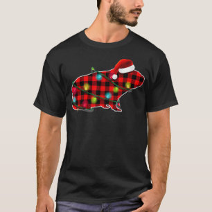 Camiseta Red Buffalo Xadrez Guiné Suína Nozes de Natal