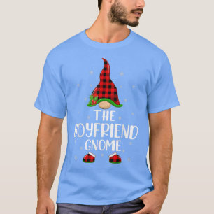 Camiseta Red Buffalo Xadrez Matching Namorado Gnomo Christm