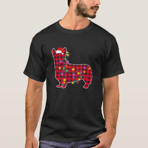 Camiseta Red Buffalo Xadrez Pembroke Welsh Corgi Dog Christ