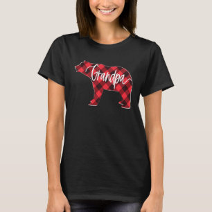 Camiseta Red Buffalo Xadrez Vovô Urso Correspondente à Famí