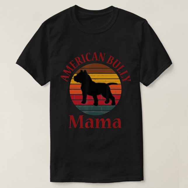 Camiseta Red Bull Dog Mama Gift Bulldog Bu (Frente do Design)