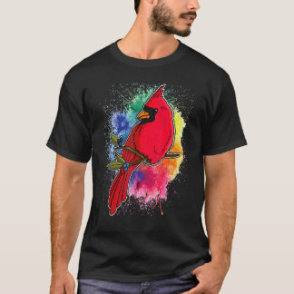 Camiseta Red Cardinal Birds Biólogo Songbird Garden Ornit