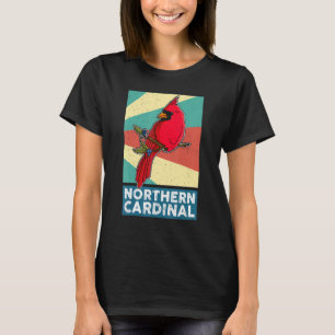 Camiseta Red Cardinal Birds Biólogo Songbird Garden Ornit