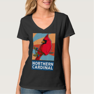 Camiseta Red Cardinal Birds Biólogo Songbird Garden Ornit