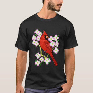 Camiseta Red Cardinal Dogwood Flower Norte Carolina Vi