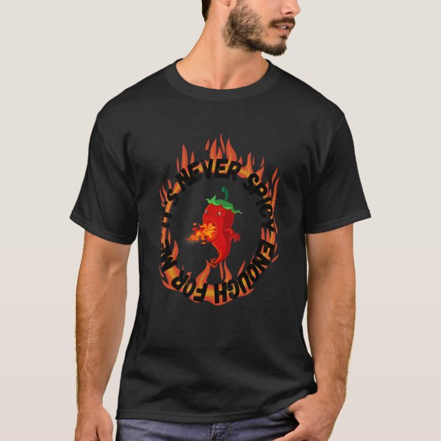 Camiseta Red Chili Pepper for Hot Spicy Meal  and Sauce (Frente)