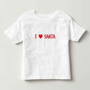 Camiseta Red Christmas I Heart (Love) Papais noeis Toddler