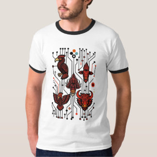 Camiseta Red Circuitry Wildlife