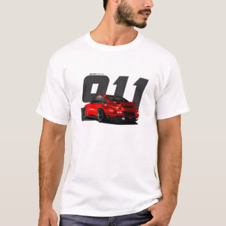 Camiseta Red Classic Retro German Sports Car Singer 911